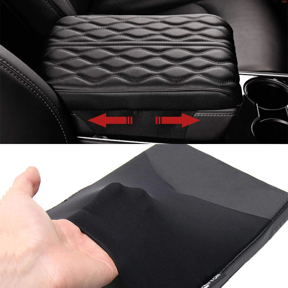 Leather Car Armrest Box Pad(Universal style-buy 2 free shipping）