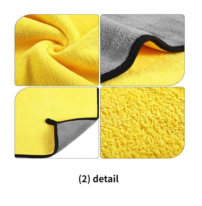 Professional double-sided coral fleece absorbent towel