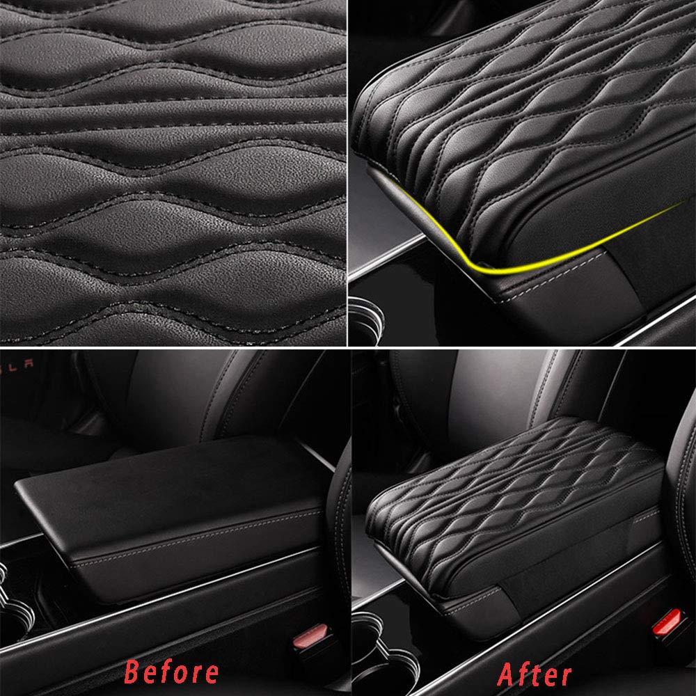 Leather Car Armrest Box Pad(Universal style-buy 2 free shipping）