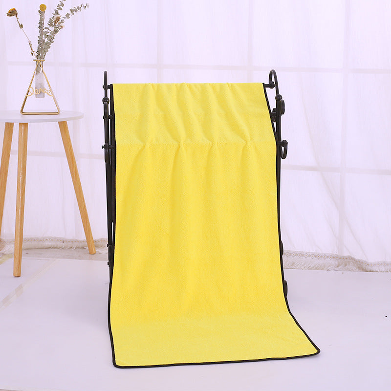 Professional double-sided coral fleece absorbent towel