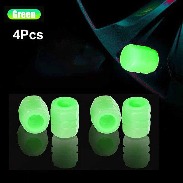 🔥Last Day Promotion - 50% OFF🔥 Glow in The Dark Valve Caps (Universal Fits Any Car)