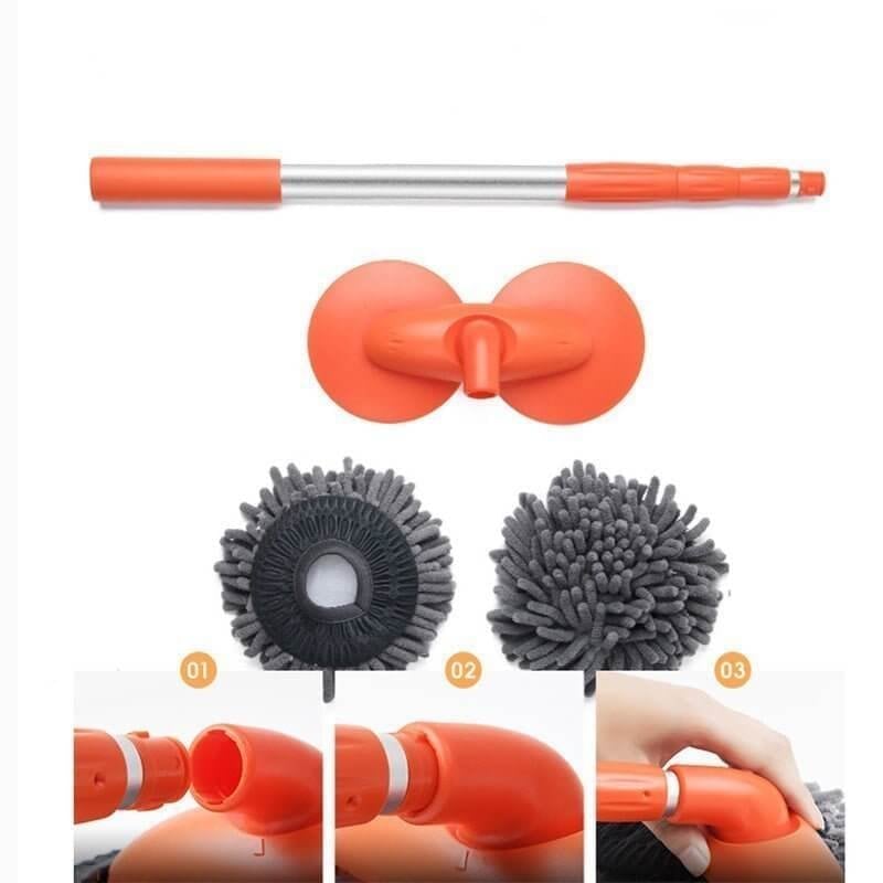 Retractable Double Layer Car Wash Brush