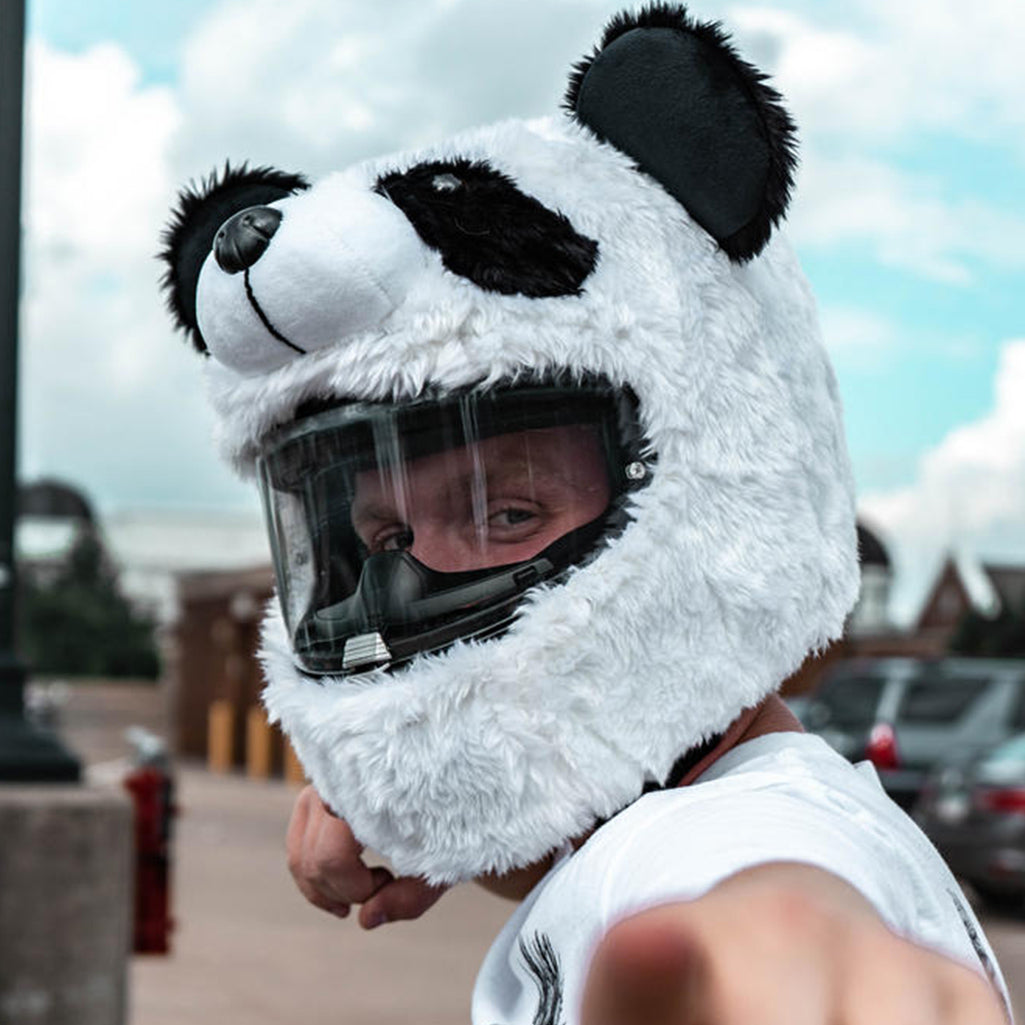 Motorcycle Helmet Cover - Panda