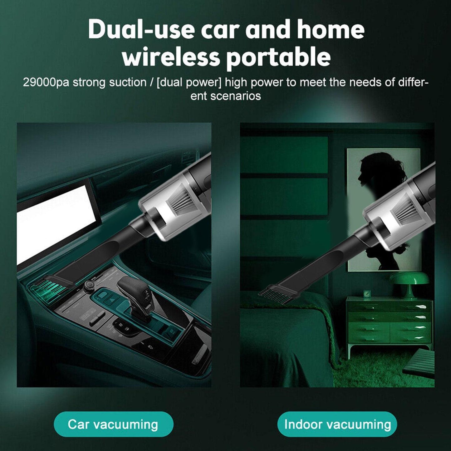 Wireless Handheld Car Vacuum Cleaner（60%OFF ONLY TODAY）